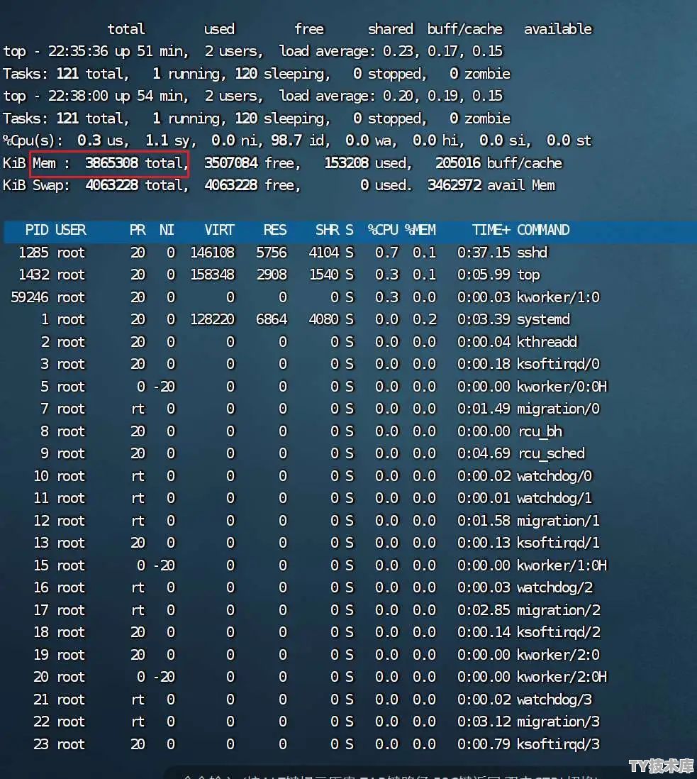 linux检查内存使用状况命令是